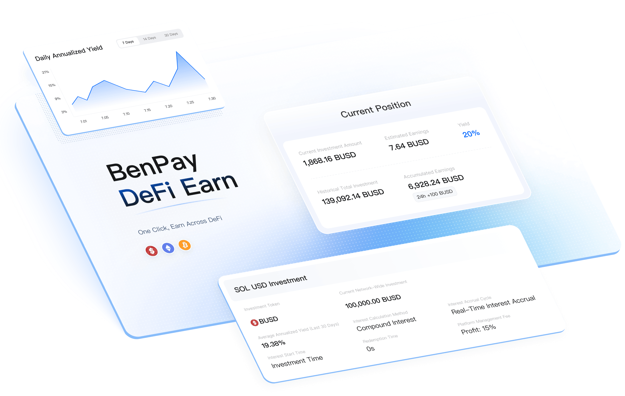 BenPay DeFi Earn-One Click Multi-Chain Investment
