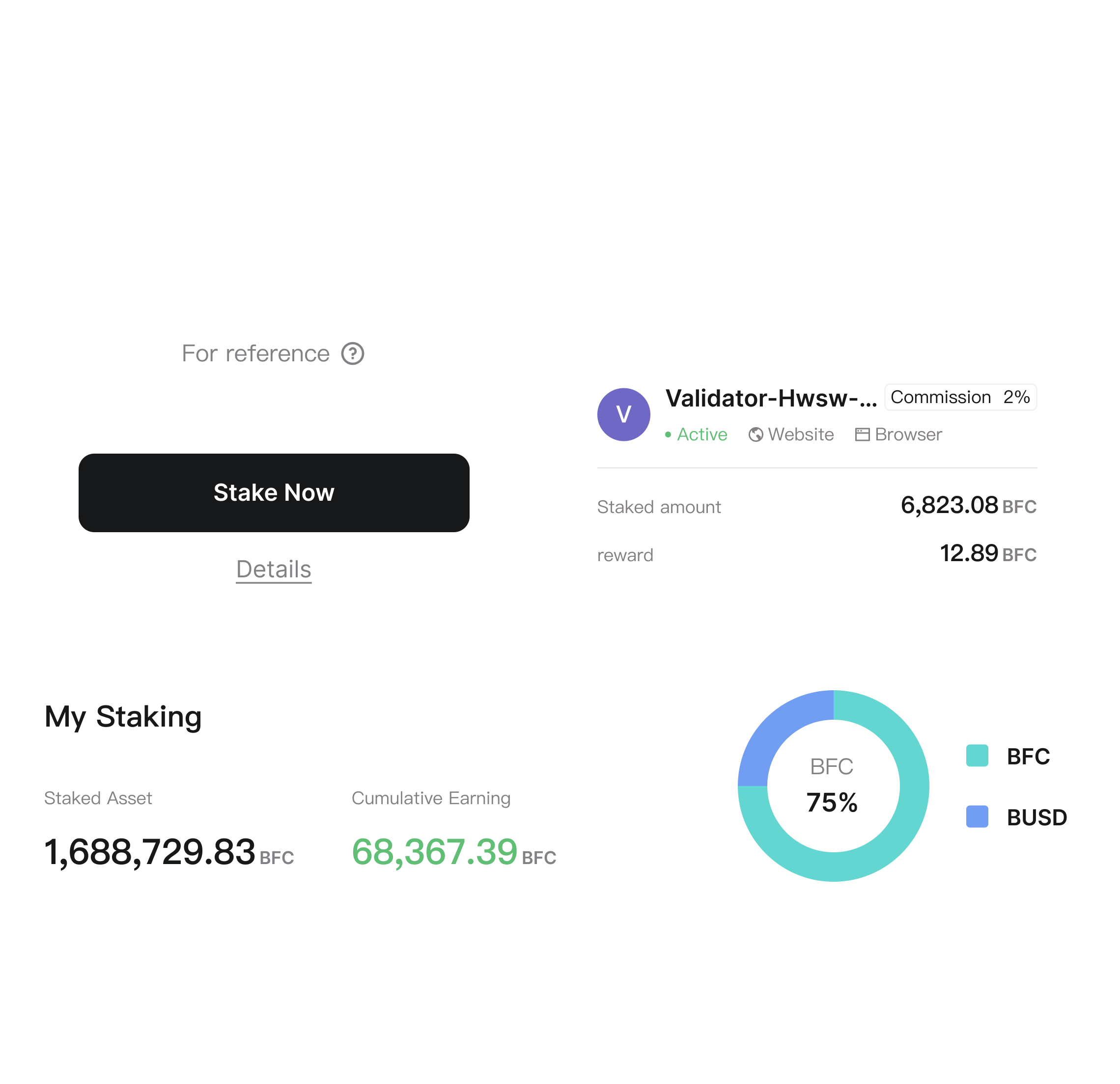 BenPay high APY crypto staking