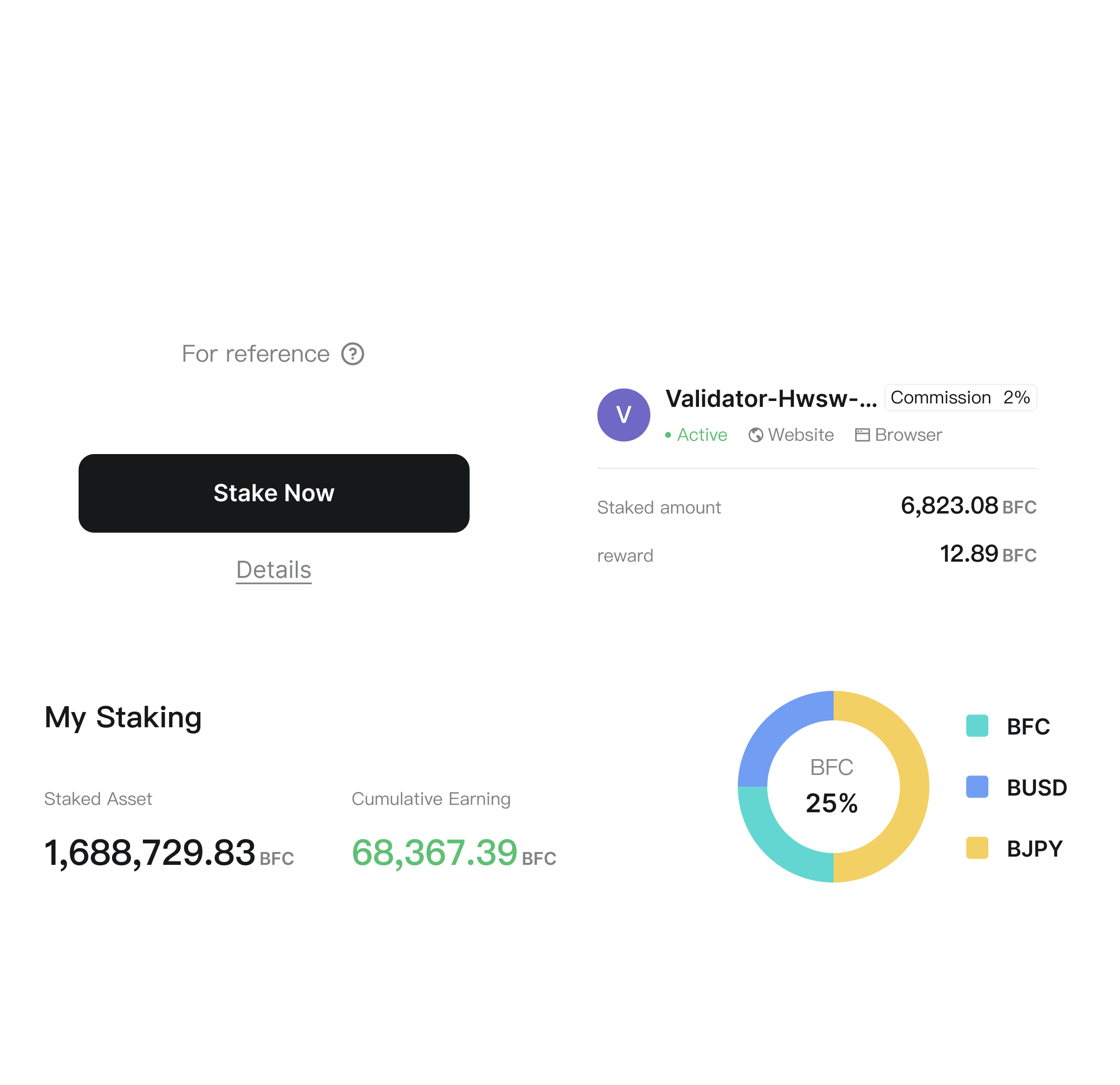 BenPay high APY crypto staking